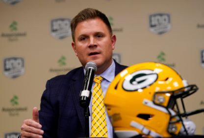Green Bay Packers GM: Brian Gutekunst Green Bay Packers GM: Brian Gutekunst